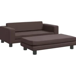 vidaXL Canapé avec repose-pied pour enfants 100x50x30 cm