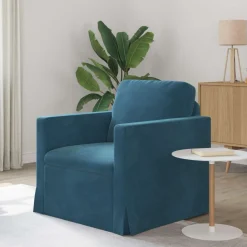 Accessoires Pour Canapés|Canapés-vidaXL Canapé 78 x 78 x 80 cm Velours Bleu