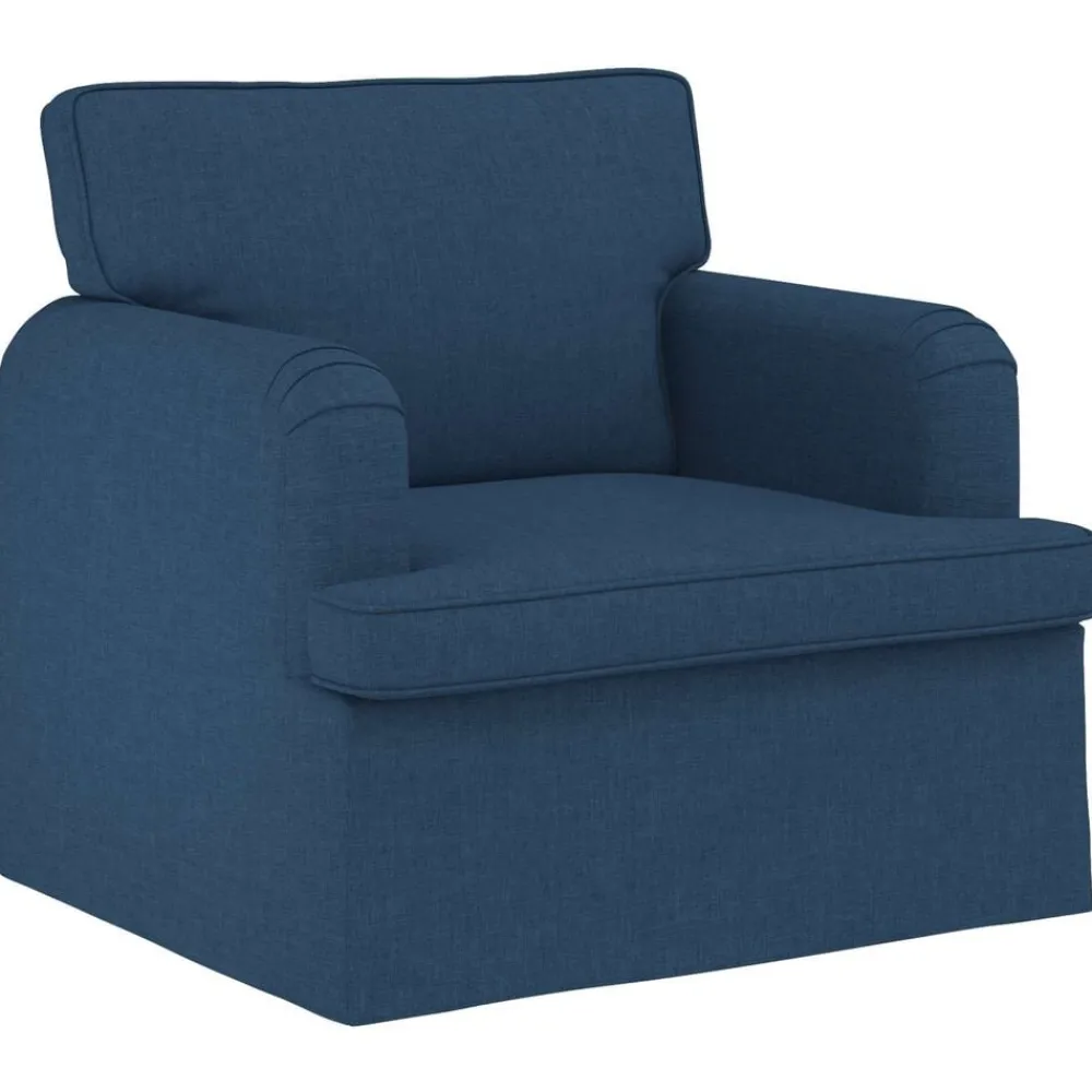 Canapés-vidaXL Canapé 84 x 80 x 85 cm tissu Bleu