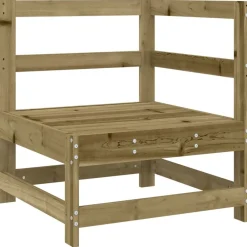 Mobilier De Jardin-vidaXL Canapé d'angle de jardin Bois de pin imprégné