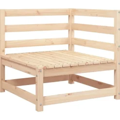 Mobilier De Jardin-vidaXL Canapé d'angle de jardin 70x70x67 cm bois de pin massif Pin naturel