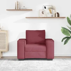 vidaXL Canapé Fauteuil Rouge Vin 100x78x84 cm Tissu
