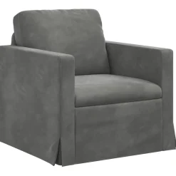 Accessoires Pour Canapés|Canapés-vidaXL Canapé 78 x 78 x 80 cm Velours Gris foncé