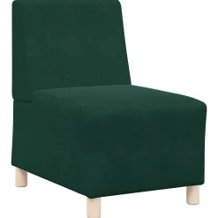 vidaXL Canapé modulaire sans accoudoirs 55 cm Velours