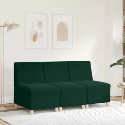 vidaXL Canapé modulaire sans accoudoirs 55 cm Velours