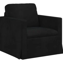 Accessoires Pour Canapés|Canapés-vidaXL Canapé 78 x 78 x 80 cm Velours Noir