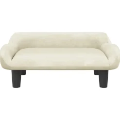 Mobilier Pour Bébés & Tout-Petits-vidaXL Canapé pour enfants crème 70x40x24 cm velours Cr&egrave;me