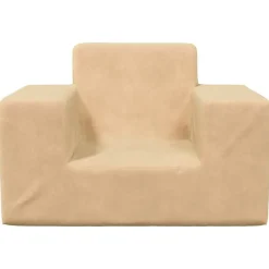 Mobilier Pour Bébés & Tout-Petits-vidaXL Canapé pour enfants Crème Peluche douce Crème