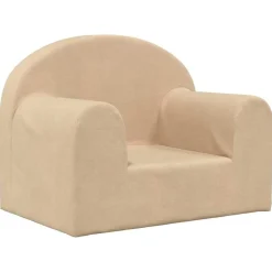 Mobilier Pour Bébés & Tout-Petits-vidaXL Canapé pour enfants crème peluche douce Cr&egrave;me