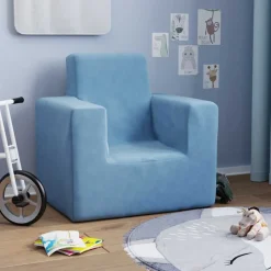 vidaXL Canapé pour enfants Peluche douce