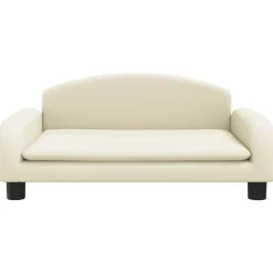 vidaXL Canapé pour enfants crème 70x45x30 cm similicuir