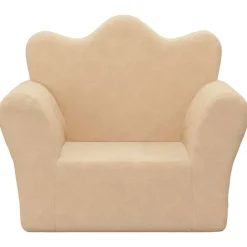 Mobilier Pour Bébés & Tout-Petits-vidaXL Canapé pour enfants crème peluche douce Cr&egrave;me