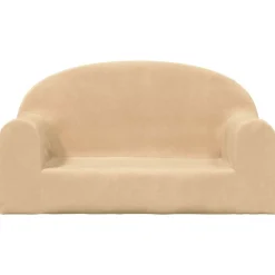 Mobilier Pour Bébés & Tout-Petits-vidaXL Canapé pour enfants 2 places crème peluche douce Cr&egrave;me