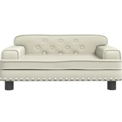 Mobilier Pour Bébés & Tout-Petits-vidaXL Canapé pour enfants crème 70x45x30 cm similicuir Cr&egrave;me
