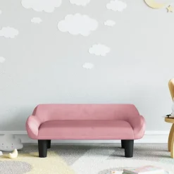 Mobilier Pour Bébés & Tout-Petits-vidaXL Canapé pour enfants 70x40x24 cm velours Rose