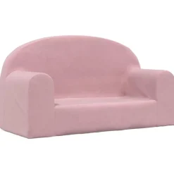 Mobilier Pour Bébés & Tout-Petits-vidaXL Canapé pour enfants 2 places peluche douce Rose