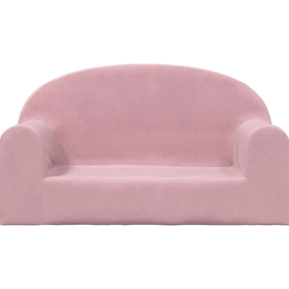 Mobilier Pour Bébés & Tout-Petits-vidaXL Canapé pour enfants 2 places peluche douce Rose