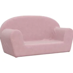 Mobilier Pour Bébés & Tout-Petits-vidaXL Canapé pour enfants 2 places peluche douce Rose