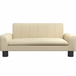 Mobilier Pour Bébés & Tout-Petits-vidaXL Canapé pour enfants crème 70x45x30 cm tissu Cr&egrave;me