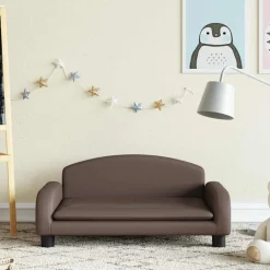 Mobilier Pour Bébés & Tout-Petits-vidaXL Canapé pour enfants 70x45x30 cm similicuir Marron