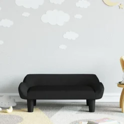 Mobilier Pour Bébés & Tout-Petits-vidaXL Canapé pour enfants 70x40x24 cm velours Noir