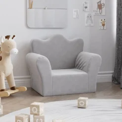 vidaXL Canapé pour enfants peluche douce