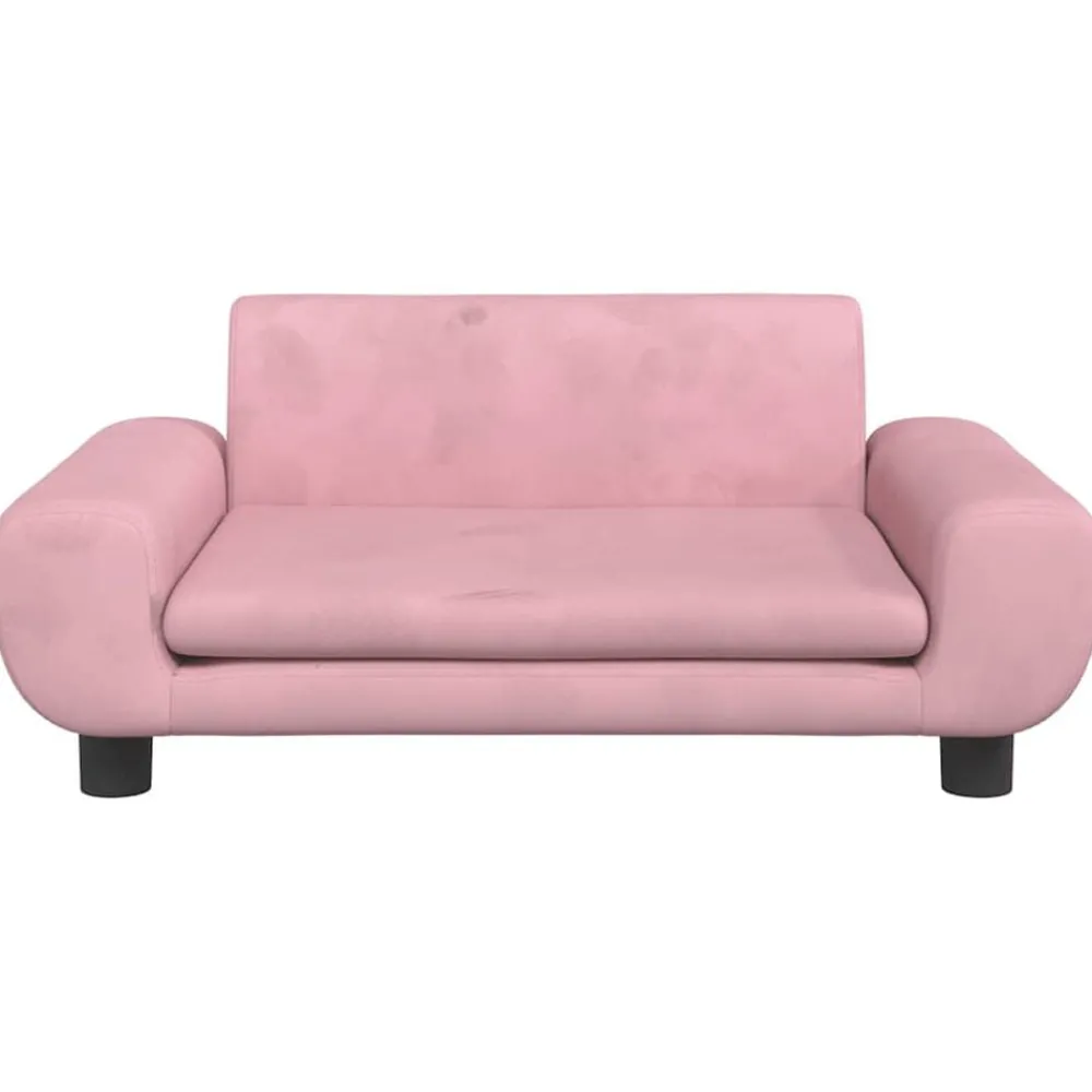Mobilier Pour Bébés & Tout-Petits-vidaXL Canapé pour enfants 70x45x33 cm velours Rose