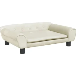 Mobilier Pour Bébés & Tout-Petits-vidaXL Canapé pour enfants crème 70x45x26 cm velours Cr&egrave;me