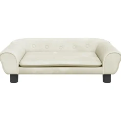 Mobilier Pour Bébés & Tout-Petits-vidaXL Canapé pour enfants crème 70x45x26 cm velours Cr&egrave;me