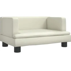 vidaXL Canapé pour enfants crème 60x40x30 cm similicuir