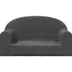 vidaXL Canapé pour enfants 2 places peluche douce