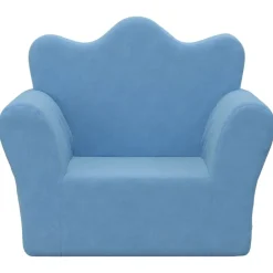 Mobilier Pour Bébés & Tout-Petits-vidaXL Canapé pour enfants peluche douce Bleu