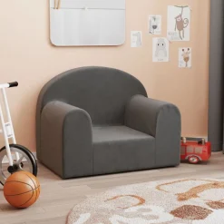 vidaXL Canapé pour enfants peluche douce