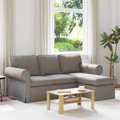 vidaXL Canapé 215 x 138 x 80 cm tissu