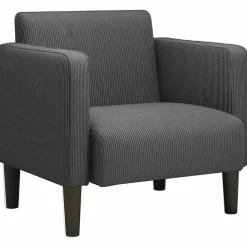 vidaXL Canapé-chaise accoudoirs 54 cm tissu velours côtelé