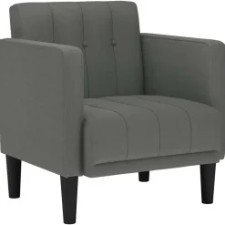 vidaXL Canapé-chaise accoudoirs 53 cm tissu