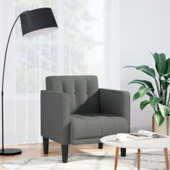 vidaXL Canapé-chaise accoudoirs 53 cm tissu