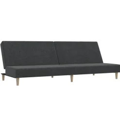 vidaXL Canapé-lit à 2 places tissu