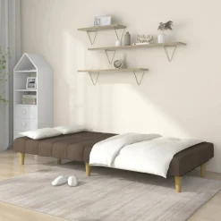 vidaXL Canapé-lit à 2 places tissu