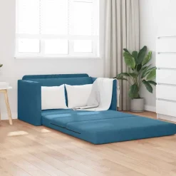 Canapés-vidaXL Canapé-Lit 124 x 71 x 78 cm Velours Bleu