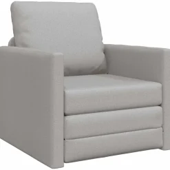 Canapés-vidaXL Canapé-Lit 60cm tissu Gris nuage