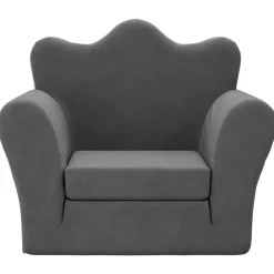 Mobilier Pour Bébés & Tout-Petits-vidaXL Canapé-lit pour enfants peluche douce Anthracite