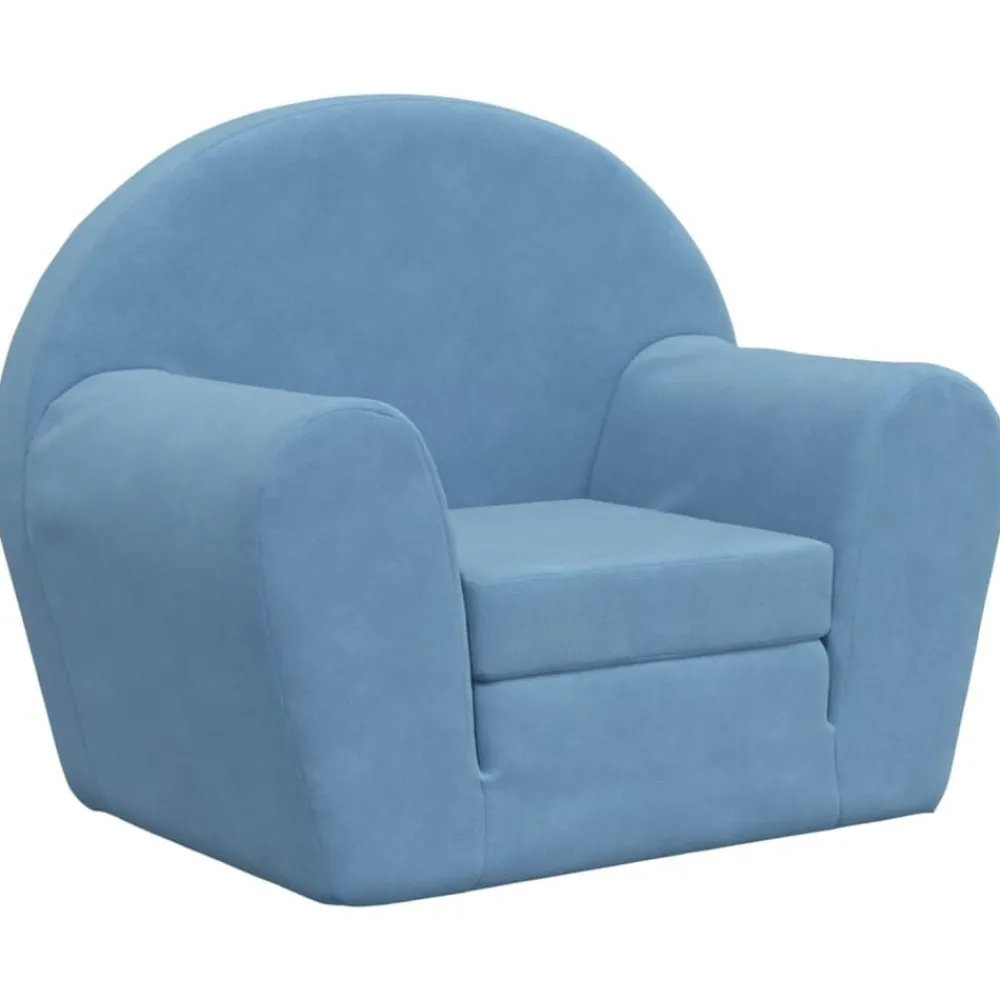 vidaXL Canapé-lit pour enfants peluche douce
