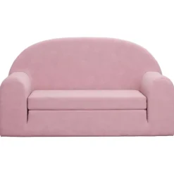 vidaXL Canapé-lit pour enfants 2 places peluche douce