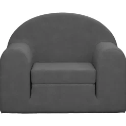 Mobilier Pour Bébés & Tout-Petits-vidaXL Canapé-lit pour enfants Peluche douce Anthracite