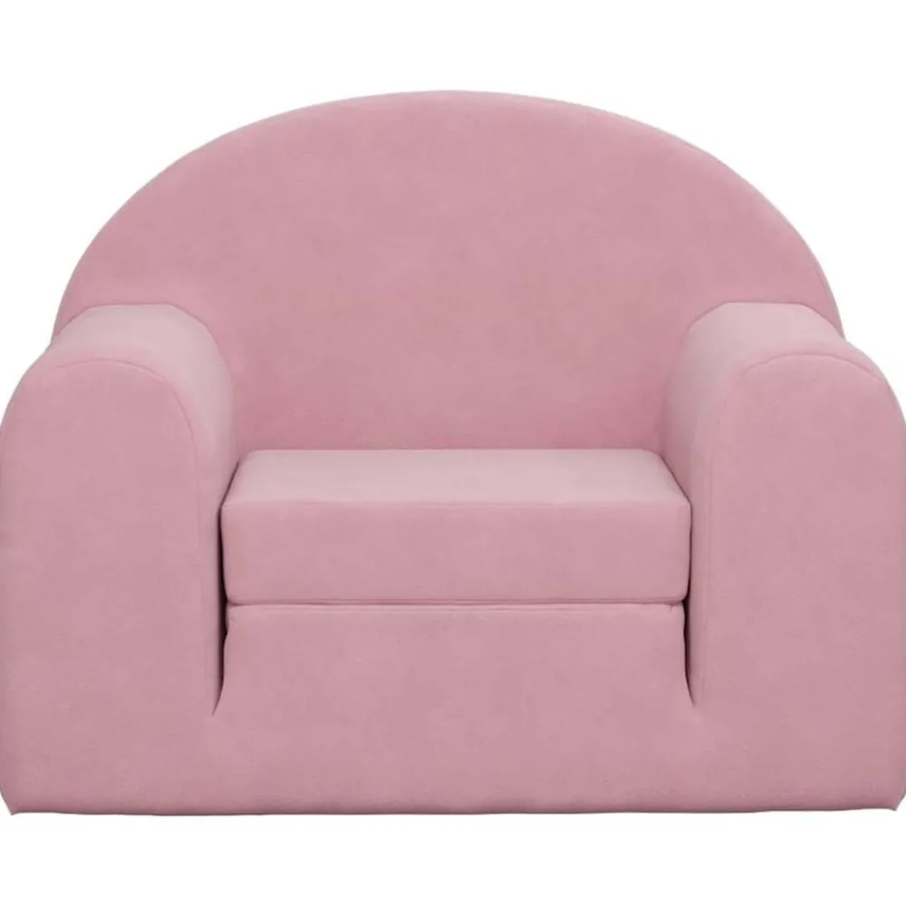 Mobilier Pour Bébés & Tout-Petits-vidaXL Canapé-lit pour enfants peluche douce Rose