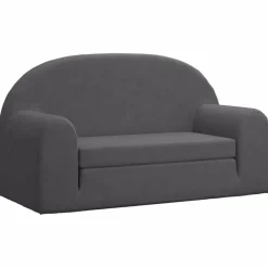 vidaXL Canapé-lit pour enfants 2 places peluche douce