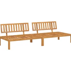 vidaXL Canapés centraux palette de jardin 2 pcs bois massif d'acacia