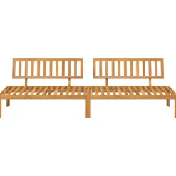 vidaXL Canapés centraux palette de jardin 2 pcs bois massif d'acacia