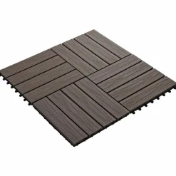 vidaXL Carreau de terrasse 11 pcs 30 x 30 cm WPC